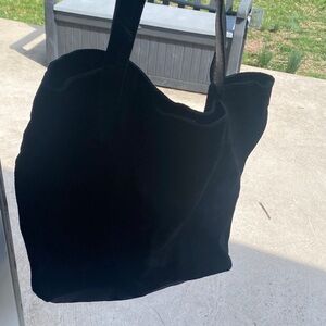 ASOS Black Suede-Look Tote Bag